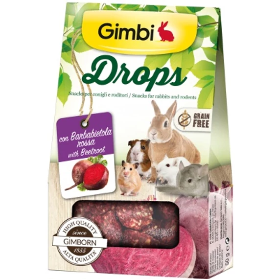 Gimbi Drops Snack céklával 50 g