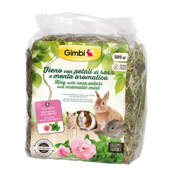 Gimbi széna rózsaszirommal és mentával 500 g