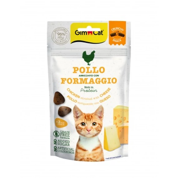 GimCat Crunchy Snack - csirke-sajt 50 g