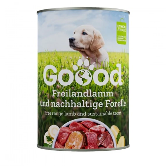 Goood Junior Freilandlamm & Nachhaltige Forelle - bárányos és pisztrángos konzerv 400 g