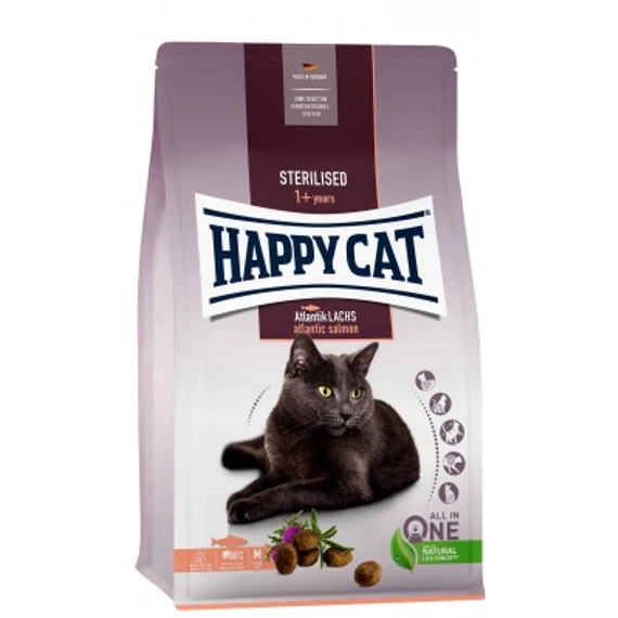 Happy Cat Sterilised Atlantik Lachs - Lazac 1.3 kg