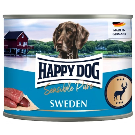 Happy Dog pur konzerv vadas ízesítésű nedves állateledel felnőtt kutyák számára 6x200 g 4 kg