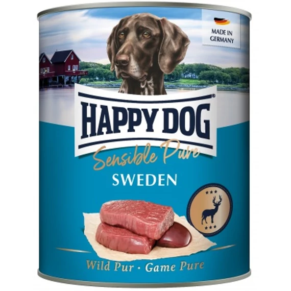 Happy Dog pur konzerv vadas ízesítésű nedves állateledel felnőtt kutyák számára 6x800 g 4 kg