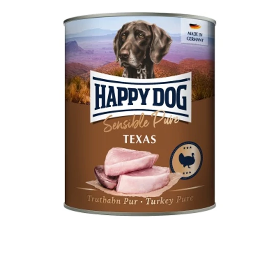 Happy Dog Sensible Pure Texas - Pulykahúsos konzerv 800 g