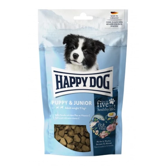 Happy Dog Soft Snack Fit & Vital Puppy & Junior - baromfi, lazac és rizs 100 g