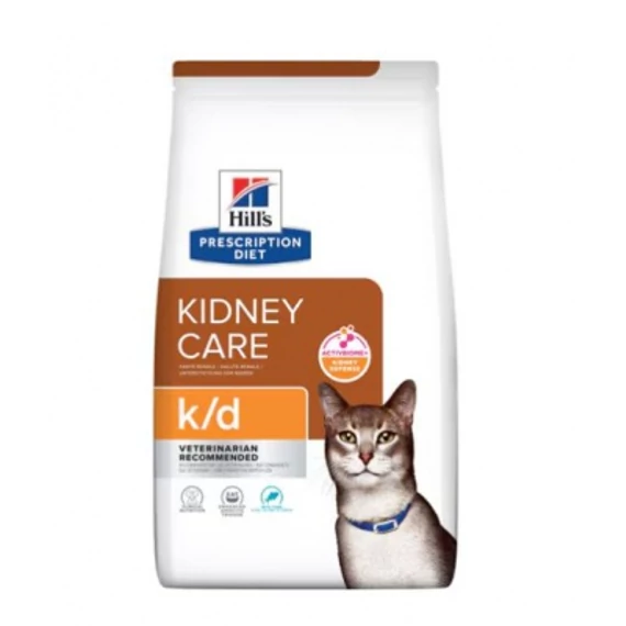 Hill's Prescription Diet k/d Kidney Care száraz macskatáp, tonhal 3 kg