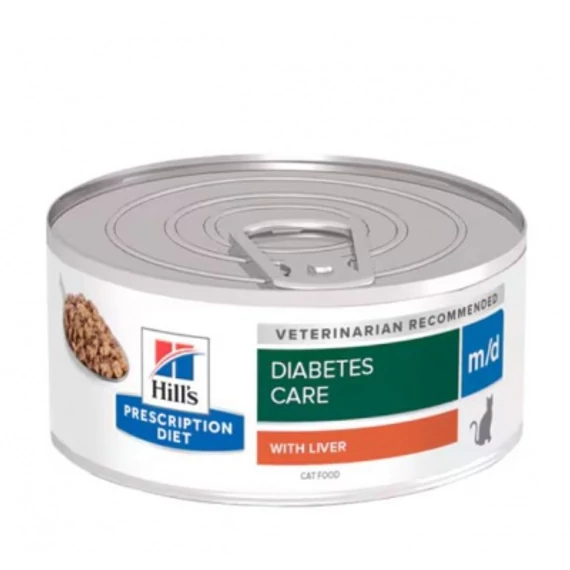 Hill's Prescription Diet m/d Diabetes/Weight Management macskatáp - konzerv 156 g