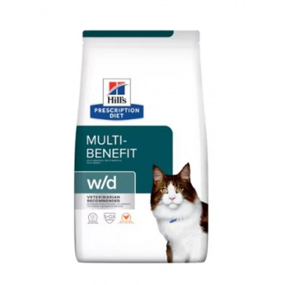 Hill's Prescription Diet w/d Digestive/Weight Management száraz macskatáp 3 kg
