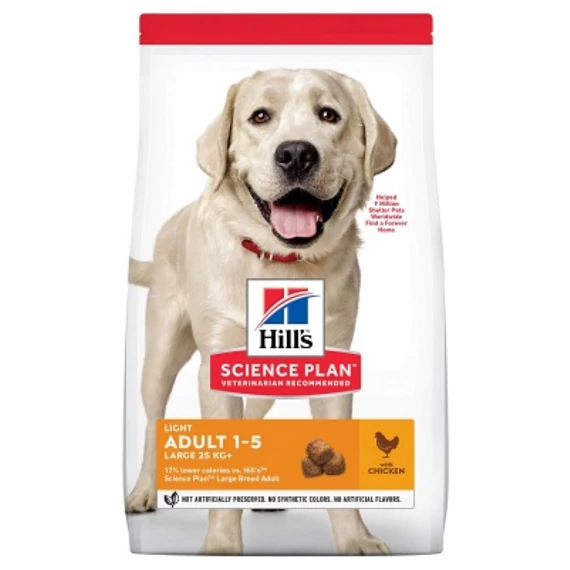 Hill's Science Plan Adult Light Large Breed száraz kutyatáp 14 kg