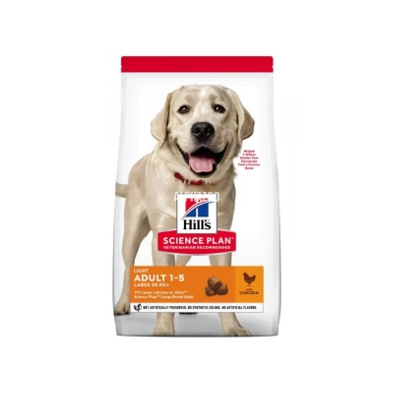 Hill's Science Plan Adult Light Large Breed száraz kutyatáp 18 kg