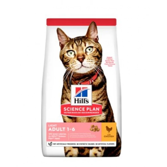 Hill's Science Plan Adult Light száraz macskatáp 10 kg