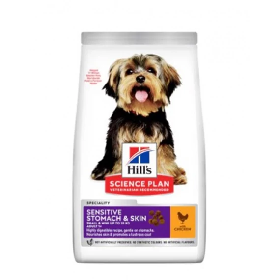 Hill's Science Plan Adult Sensitive Stomach & Skin Small & Mini száraz kutyatáp 3 kg