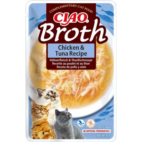 Inaba Cat Churu Ciao Broth - csirke-tonhal 40 g