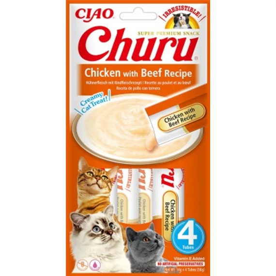 Inaba Cat Churu Ciao - csirke-marha 4 x 14 g