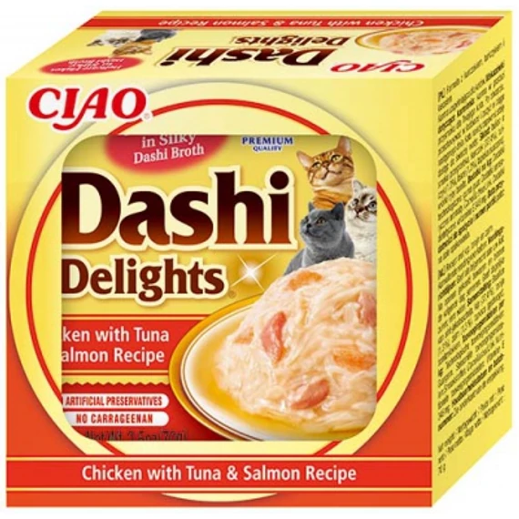 Inaba Cat Churu Dashi Delights - csirke-tonhal-lazac 70 g