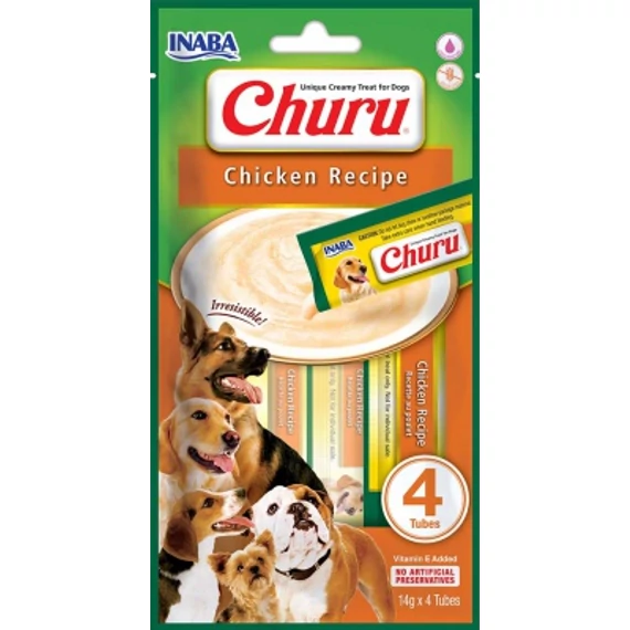 Inaba Dog Churu Püré - csirke 4 x 14 g
