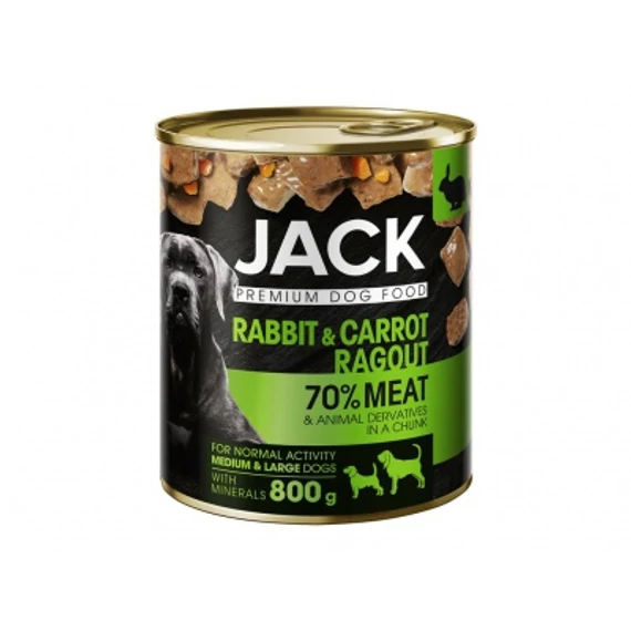 JACK KUTYA KONZERV RAGU NYÚL-RÉPA 800G