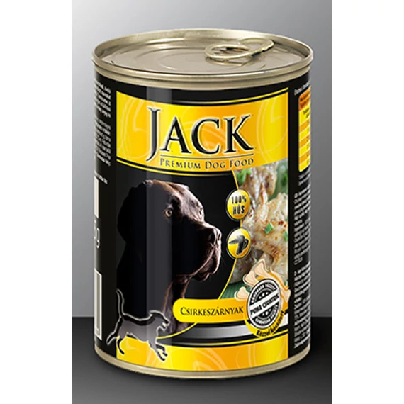 Jack kutyakonzerv csirkeszárnyakkal 855 g
