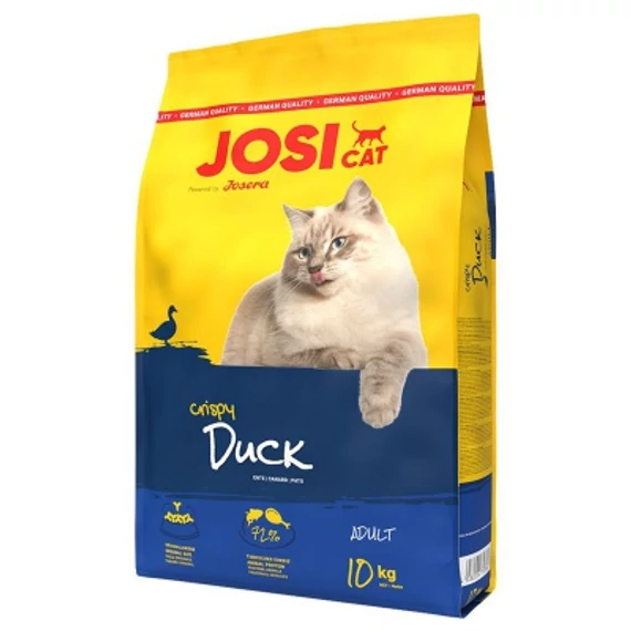 Josicat Crispy Duck - ropogós kacsa ízesítésű száraztáp macskáknak 10 kg