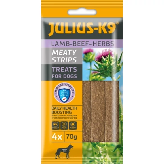 Julius K-9 Meaty Strips gyógynövényekkel 70 g
