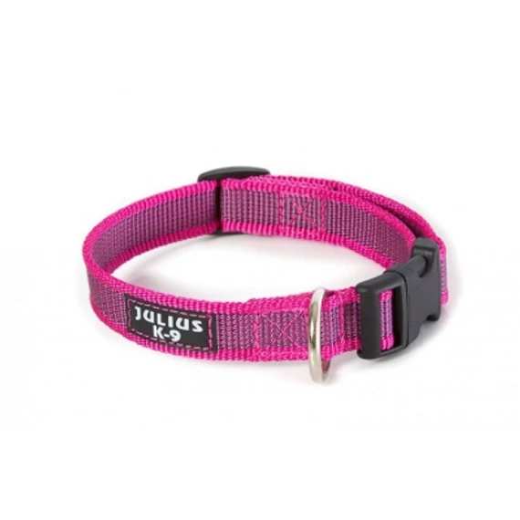 Julius-K9 Color & Gray gumírozott pink nyakörv XS mm