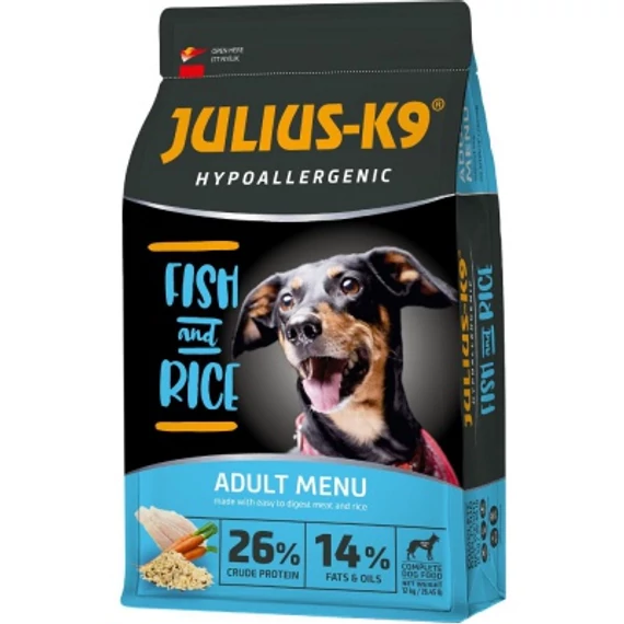 Julius-K9 Hypoallergenic Adult - Fish & Rice 12 kg