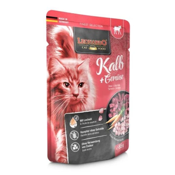 Leonardo Finest Selection borjú és zöldségek 85 g