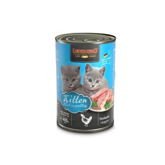 Leonardo Kitten konzerv baromfiban gazdag 400 g