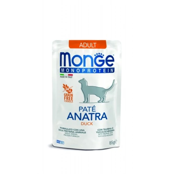 Monge Cat Monoprotein Paté Adult - kacsa 85 g