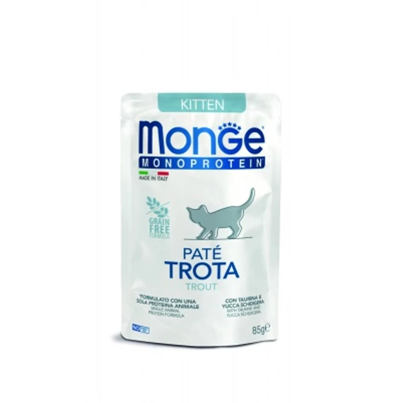 Monge Cat Monoprotein Paté Kitten - pisztráng 85 g