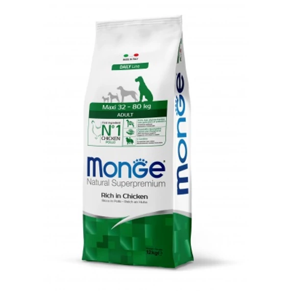 Monge Daily Line Maxi Adult száraz kutyatáp - csirke 12 kg