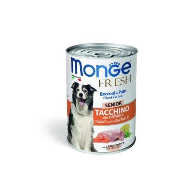Monge Dog Fresh Senior konzerv - pulyka zöldségekkel 400 g