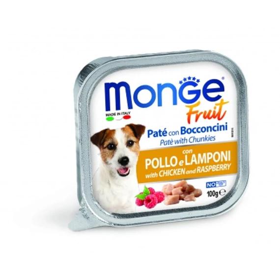 Monge Dog Fruit paté - csirke, málna 100 g