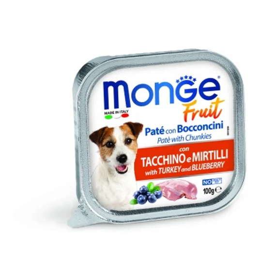 Monge Dog Fruit paté - pulyka, áfonya 100 g