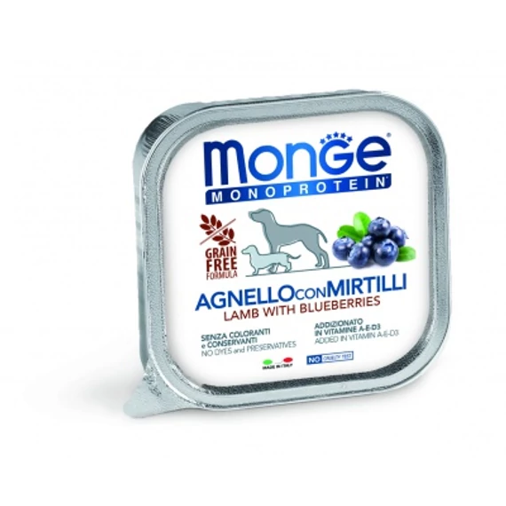 Monge Dog Monoprotein Fruits paté - bárány, áfonya 150 g