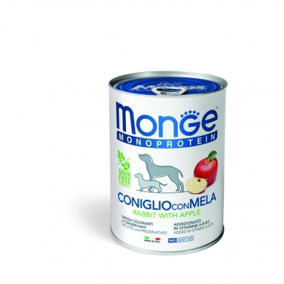 Monge Dog Monoprotein Fruits paté - nyúl, alma 400 g
