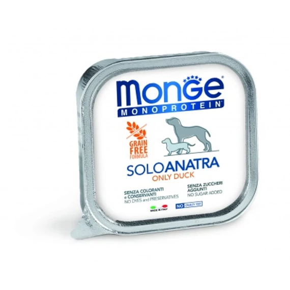 Monge Dog Monoprotein paté - kacsa 150 g