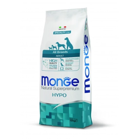 Monge Speciality Line All Breeds Adult Hypoallergenic száraz kutyatáp - lazac & tonhal 12 kg