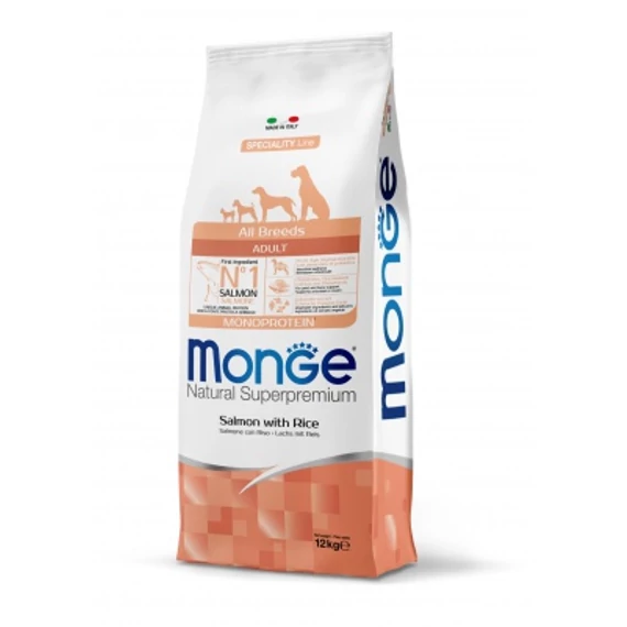 Monge Speciality Line All Breeds Adult Monoprotein - lazac, rizs 12 kg