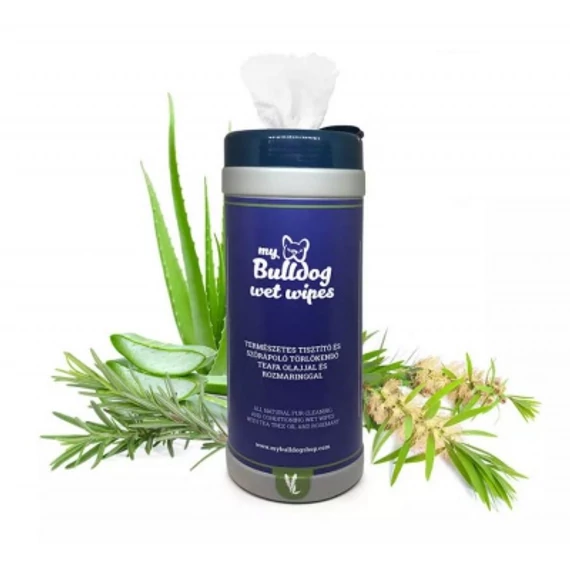 My Bulldog Wet Wipes - természetes nedves törlőkendő 75 db