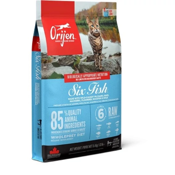Orijen Six Fish - szárazeledel macskáknak 5.4 kg