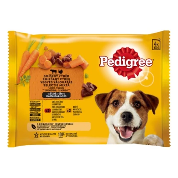Pedigree alutasakos eledel marhával és báránnyal, pulykával és sárgarépával 1 db