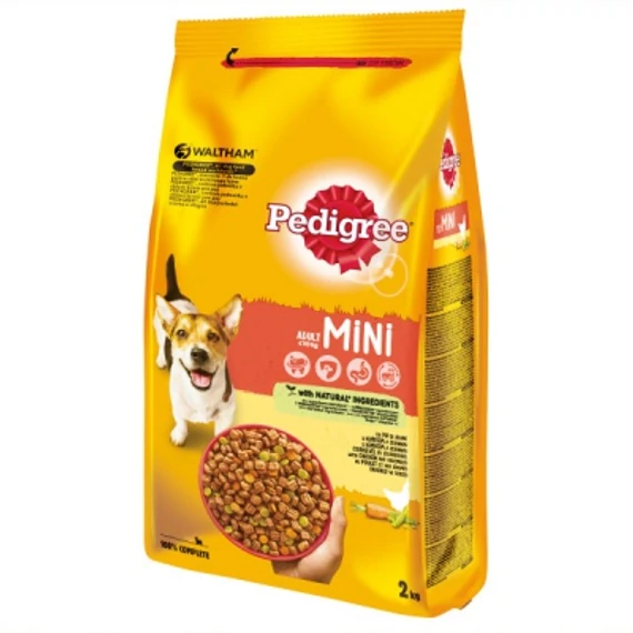Pedigree szárazeledel baromfi-zöldség ízesítésben kis méretű felnőtt kutyák részére 2 kg 85 g
