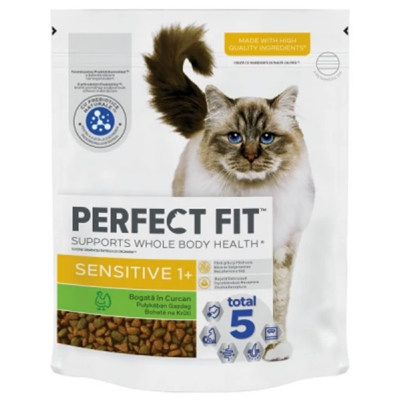 Perfect Fit Sensitive 1+ macskaeledel pulykával 750 g