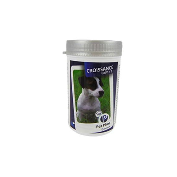 Pet Phos® Growth Ca/P=2 Dog ízesített tabletta 100 db