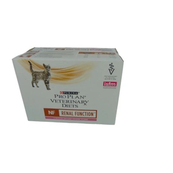Pro Plan Veterinary Diets NF Renal Function Advanced Care Salmon nedves eledel macskák számára - lazacos 10 x 85 g