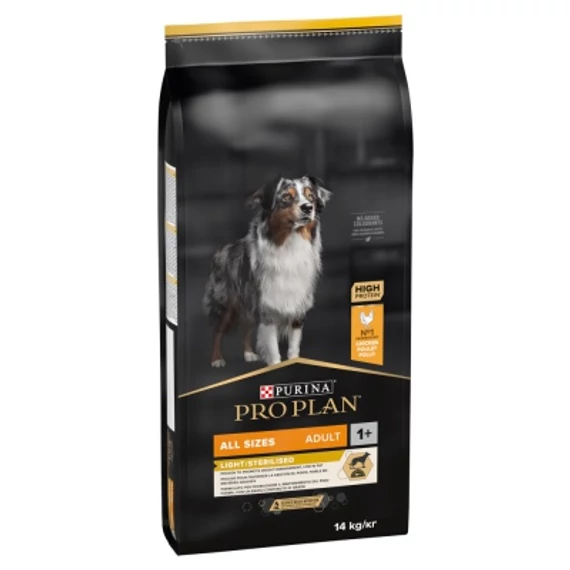 Pro Plan Adult All Size Light/Sterilised Optiweight 14 kg
