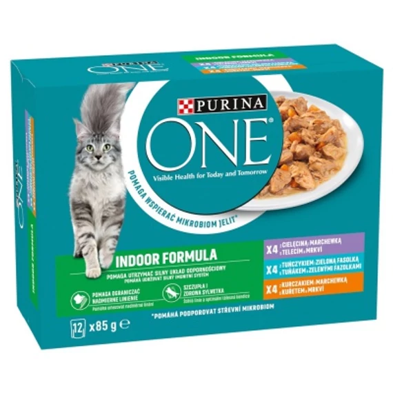 PURINA ONE INDOOR CSIRK/BORJ/TON 12X85 G
