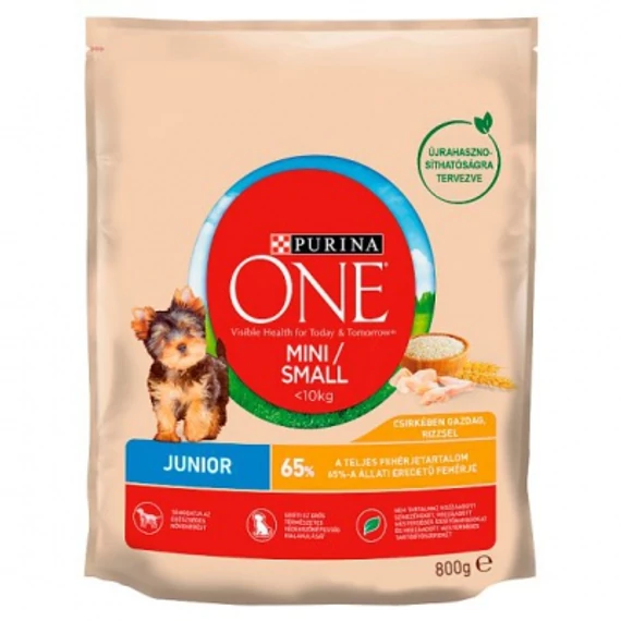 Purina ONE Mini Junior száraz kutyaeledel 800 g