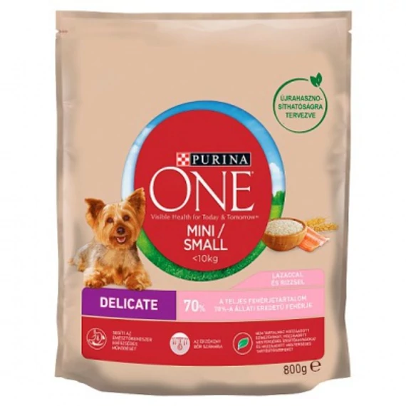 Purina ONE Mini Sensitive száraz kutyaeledel 800 g